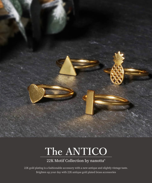 リング 指輪 レクタングル トリリアント 三角 ANTICO ARN110