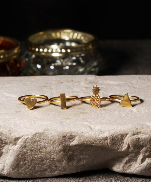 リング 指輪 レクタングル トリリアント 三角 ANTICO ARN110