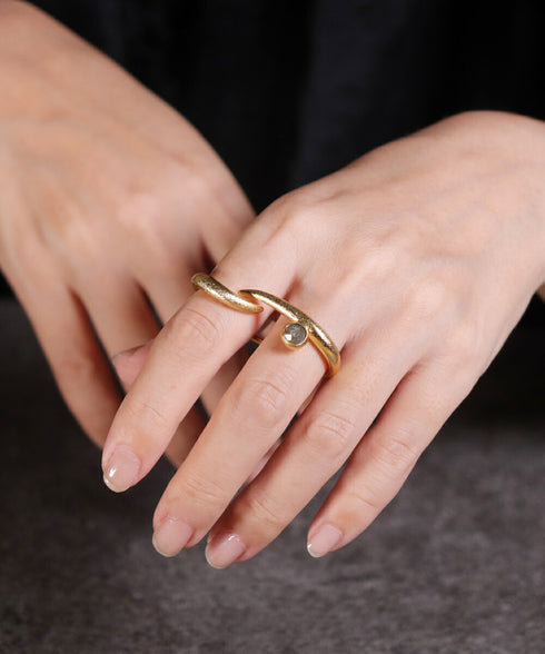 リング 指輪 天然石 ラウンド レイヤード アンリファインド ANTICO ARN114