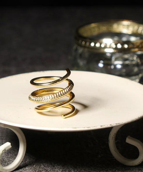 リング 指輪 レイヤード スパイラル コイル ANTICO ARN116