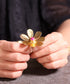 リング 指輪 天然石 ラウンド 花 アンリファインド ANTICO ARN124