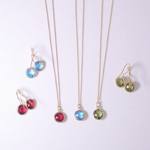 ピアス 天然石 ラウンド フック うるうるクォーツ ANTICO ASE001