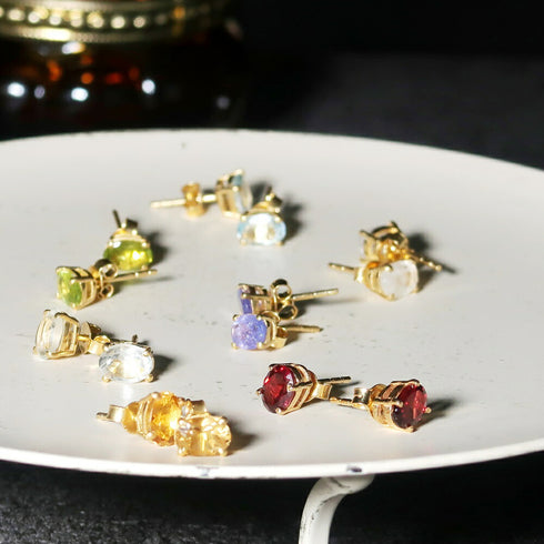 ピアス 天然石 オーバル ANTICO ASE005