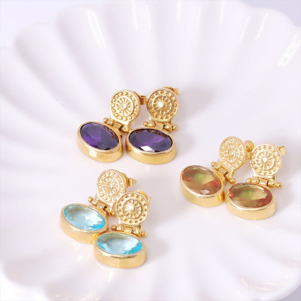 ナノッタ ピアス ハイドロ アメジスト GD ASE008-SE012-GDAMETH