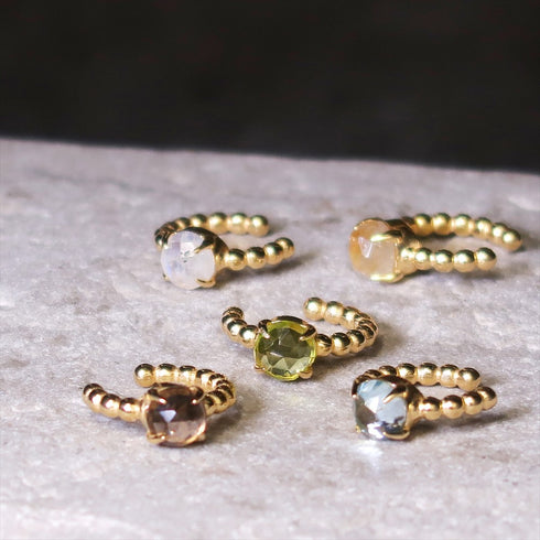 イヤーカフ 天然石 ラウンド ANTICO ASE013