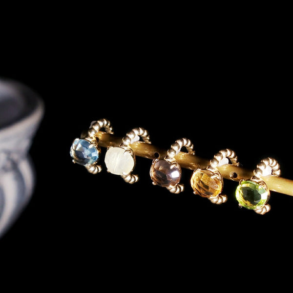 ナノッタ イヤーカフ ブルートパーズ オーバル ASE015-SE039-BLUETO