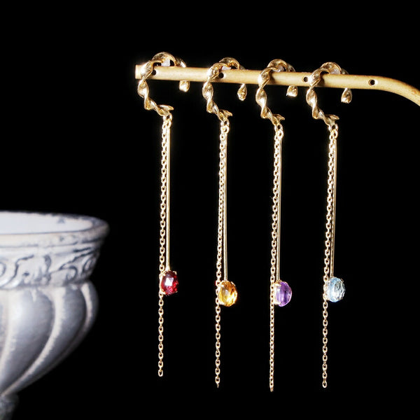 ナノッタ イヤーカフ アメジスト チェーン ASE016-SE071-AMETHY