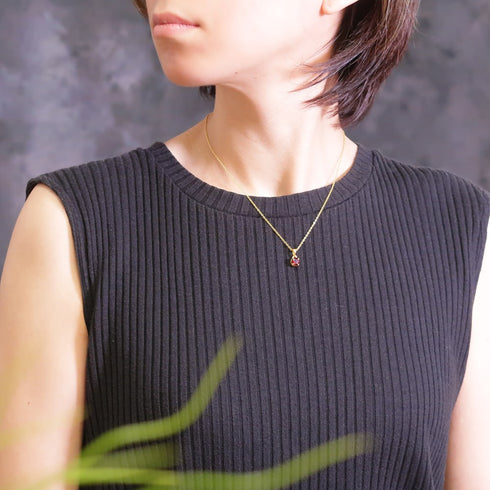 ネックレス 天然石 ラウンド チェーン ANTICO ASN004