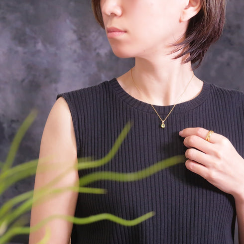 ネックレス 天然石 ラウンド チェーン ANTICO ASN004