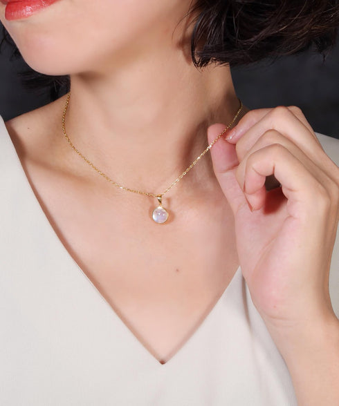 ネックレス 天然石 ラウンド チェーン ANTICO ASN011