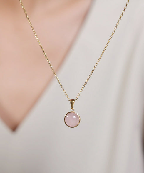 ネックレス 天然石 ラウンド チェーン ANTICO ASN011