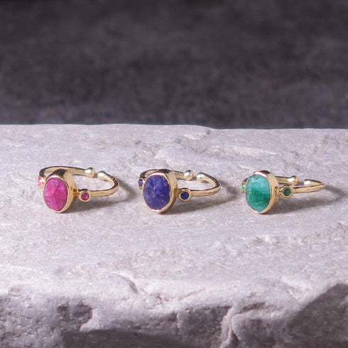 リング 指輪 天然石 オーバル アンリファインド ANTICO ASR001