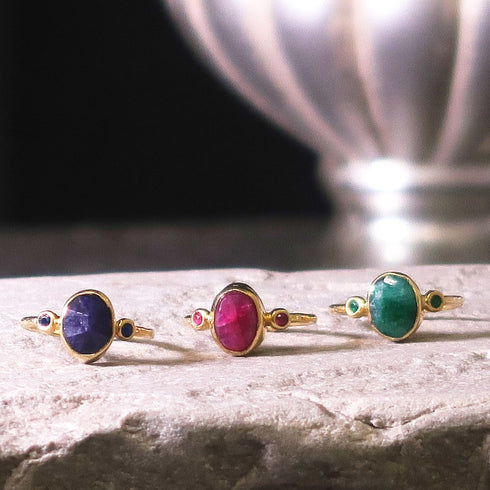 リング 指輪 天然石 オーバル アンリファインド ANTICO ASR001