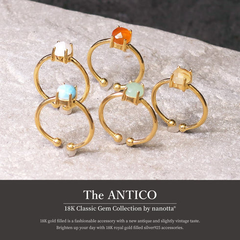 リング 指輪 天然石 ラウンド ANTICO ASR005