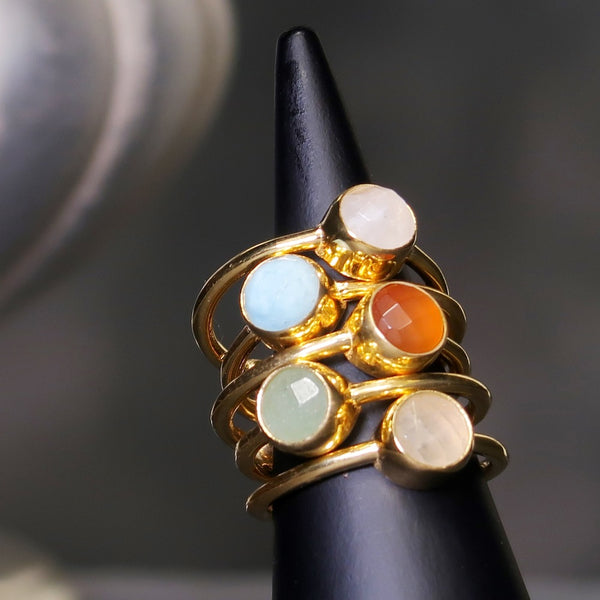 ナノッタ 指輪 アベンチュリン ラウンド フクリン GD ASR006-SR064-AVENTU