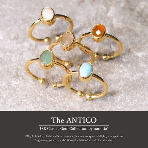リング 指輪 天然石 オーバル ANTICO ASR007