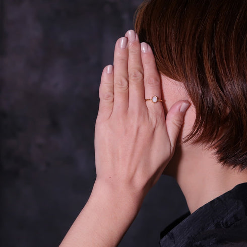 リング 指輪 天然石 オーバル ANTICO ASR007