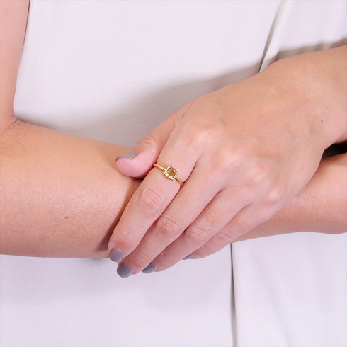 リング 指輪 天然石 スクエア オクタゴンカット ANTICO ASR011