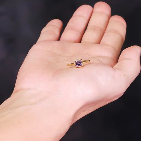 リング 指輪 天然石 スクエア オクタゴンカット ANTICO ASR011