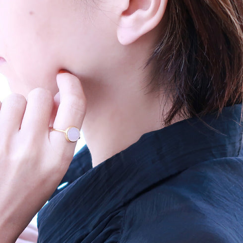 リング 指輪 天然石 ティアドロップ ラウンド アンリファインド ANTICO ASR017