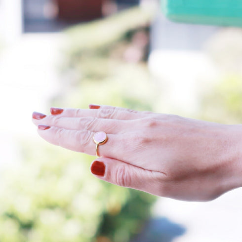 リング 指輪 天然石 ティアドロップ ラウンド アンリファインド ANTICO ASR017