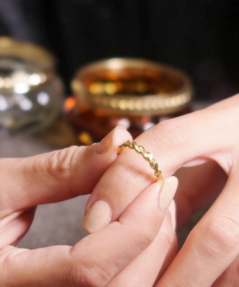 リング 指輪 スターリングシルバー925 ロープ ツイスト ANTICO ASR019