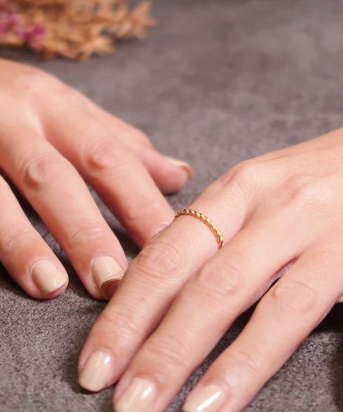 リング 指輪 スターリングシルバー925 ロープ ツイスト ANTICO ASR020