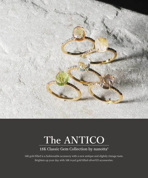 リング 指輪 天然石 オーバル エッグ ANTICO ASR022
