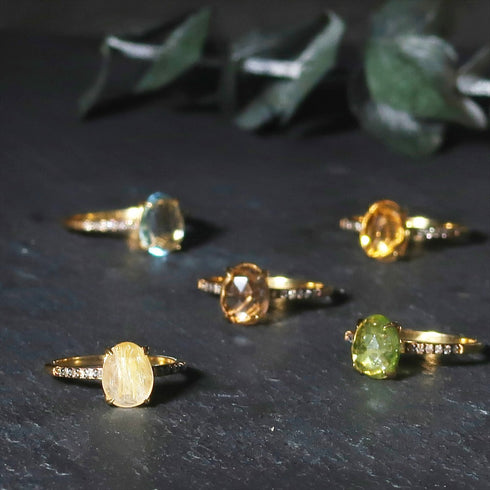 ナノッタ 指輪 ブルートパーズ ブラウンダイヤモンド ASR022-BLUETO08