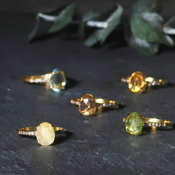 ナノッタ 指輪 ブルートパーズ ブラウンダイヤモンド ASR022-BLUETO08