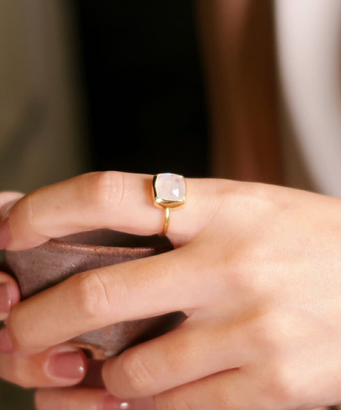 リング 指輪 天然石 スクエア ANTICO ASR024