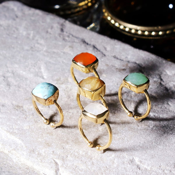 ナノッタ 指輪 アベンチュリン スクエア ASR024-SR062-AVENTU