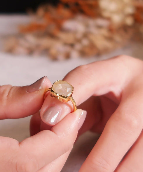 リング 指輪 天然石 スクエア ANTICO ASR024