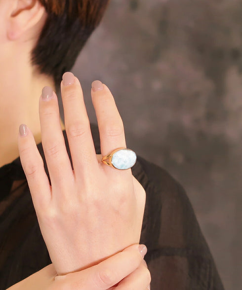 リング 指輪 天然石 オーバル ANTICO ASR025