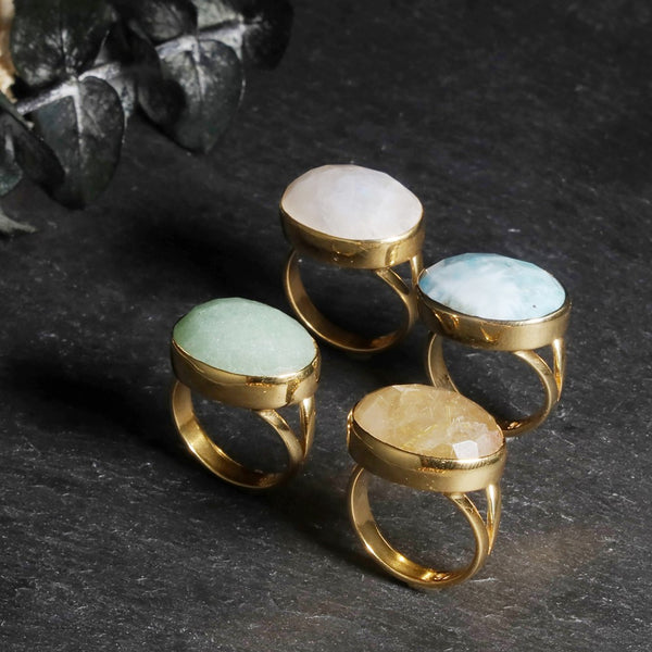 ナノッタ 指輪 アベンチュリン オーバル ASR025-SR063-AVENTU