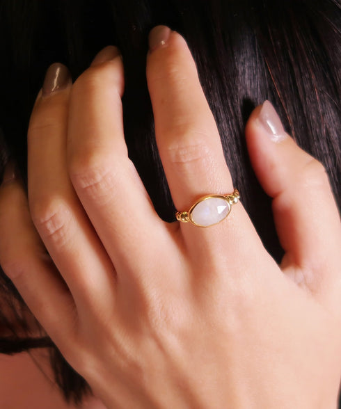 リング 指輪 天然石 オーバル ANTICO ASR026