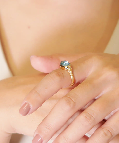 リング 指輪 天然石 オーバル ANTICO ASR026