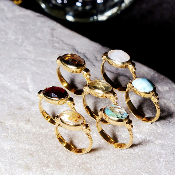 ナノッタ 指輪 ブルートパーズ オーバル ASR026-SR098-BLUETO