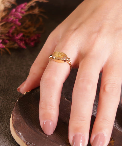 リング 指輪 天然石 オーバル ANTICO ASR026