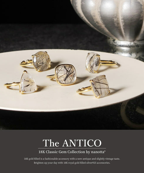 リング 指輪 天然石 ティアドロップ ラウンド オーバル スクエア トリリアント 三角 ANTICO ASR027