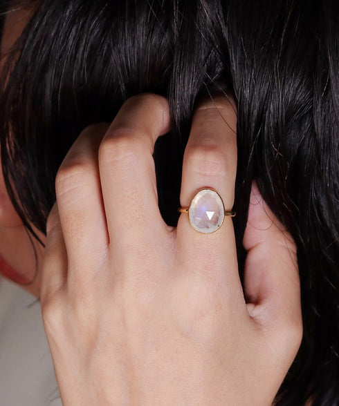 リング 指輪 天然石 ティアドロップ ラウンド オーバル スクエア トリリアント 三角 ANTICO ASR028