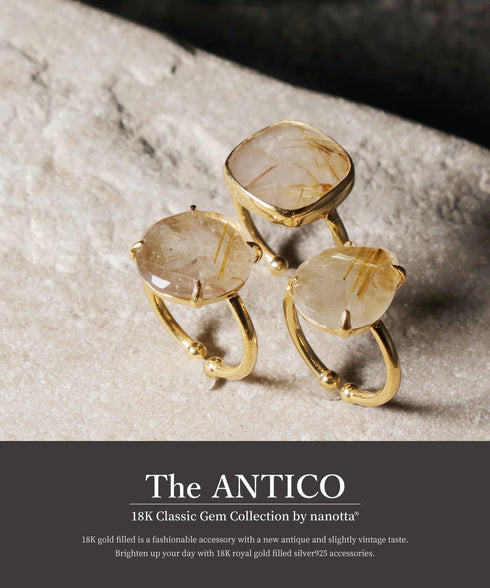 リング 指輪 天然石 ティアドロップ ラウンド オーバル スクエア トリリアント 三角 ANTICO ASR029