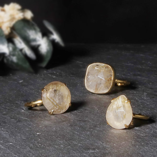 ナノッタ 指輪 ルチルクォーツ フクリン ドロップ ASR029-BEDRO