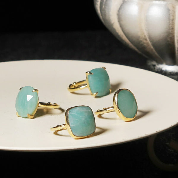 ナノッタ 指輪 アマゾナイト フクリン ドロップ ASR030-BEDRO