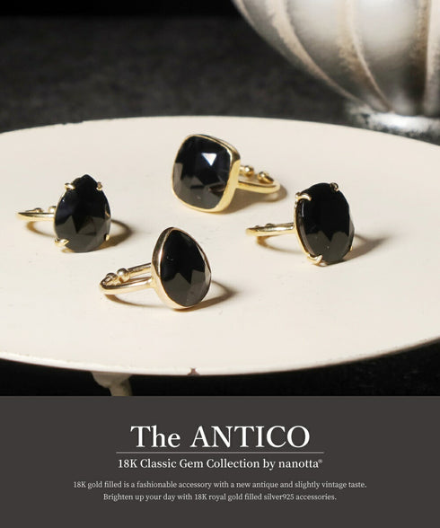 リング 指輪 天然石 ティアドロップ ラウンド オーバル スクエア トリリアント 三角 ANTICO ASR031