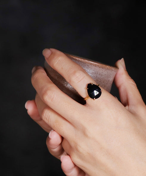 リング 指輪 天然石 ティアドロップ ラウンド オーバル スクエア トリリアント 三角 ANTICO ASR031