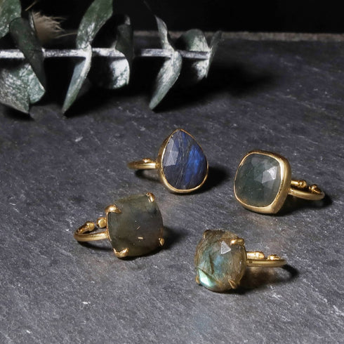 ナノッタ 指輪 ラブラドライト フクリン ドロップ ASR032-BEDRO