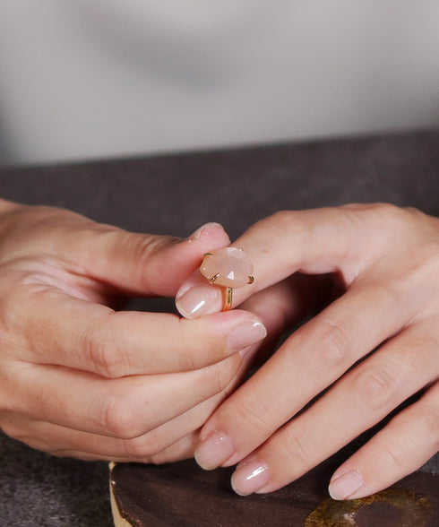 リング 指輪 天然石 ティアドロップ ラウンド オーバル スクエア トリリアント 三角 ANTICO ASR033