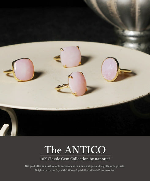 リング 指輪 天然石 パール ティアドロップ ラウンド オーバル スクエア トリリアント 三角 ANTICO ASR034