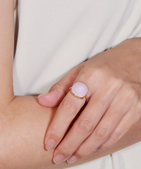 リング 指輪 天然石 パール ティアドロップ ラウンド オーバル スクエア トリリアント 三角 ANTICO ASR034